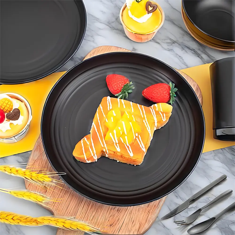 Black Dinnerware Set 30-Piece