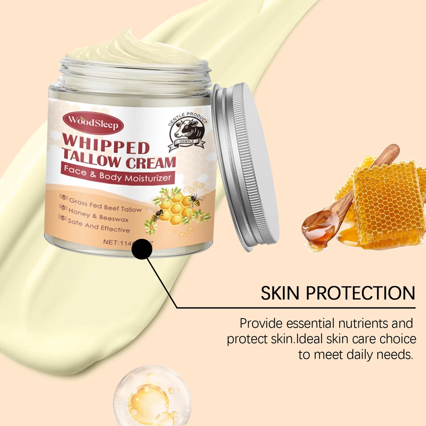 Beef Tallow for Skin - Moisturize & Nourish 114g