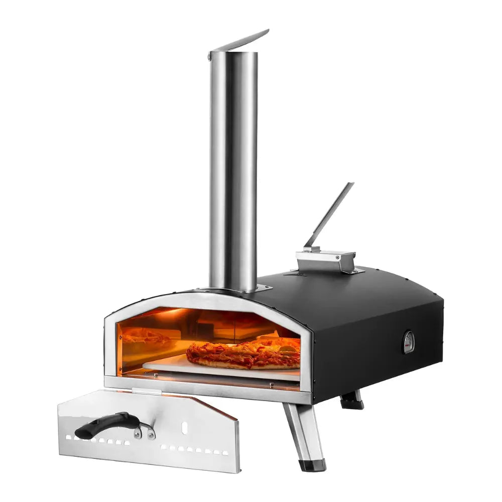 Tri-Fuel Outdoor Pizza Oven with Pizza Stone