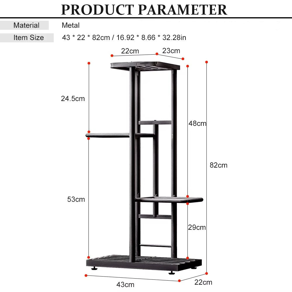 Metal Plant Stand - 4 Layers