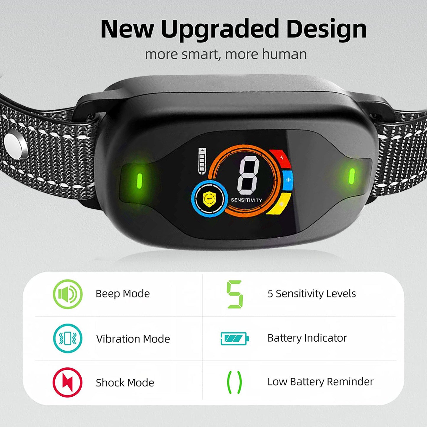 Anti Bark Collar: Rechargeable, Waterproof Dog Training Device