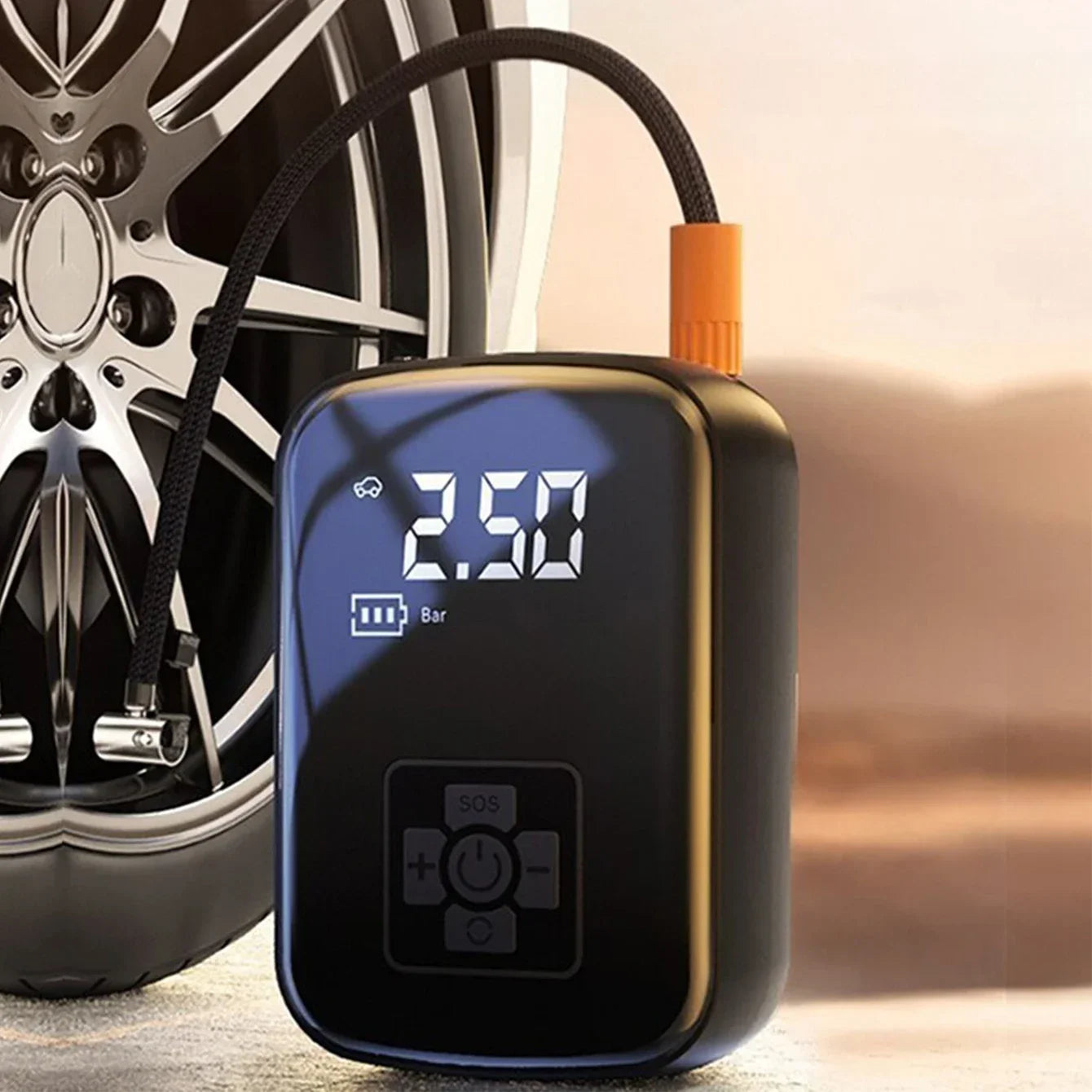 Wireless Car Air Compressor: Intelligent Digital Display