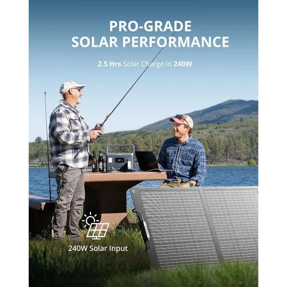 Portable Power Station 600W - Fast Charge Solar Generator