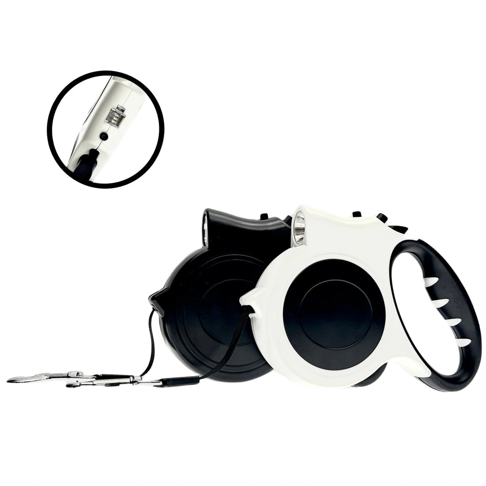 16ft LED Dog Leash - Retractable, Adjustable for Medium and Large Dogs