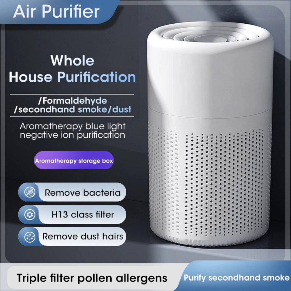 HEPA Mini Desktop Air Purifier - Portable Odor Remover