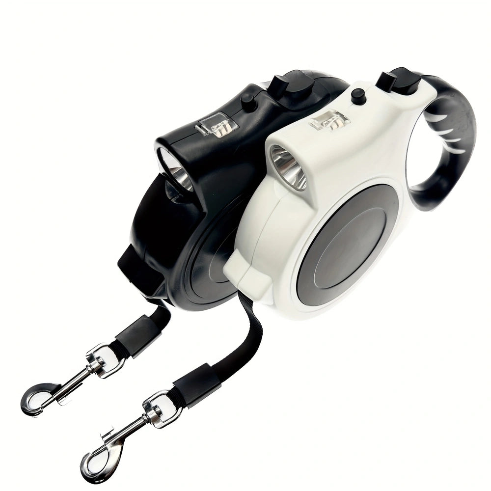 16ft LED Dog Leash - Retractable, Adjustable for Medium and Large Dogs