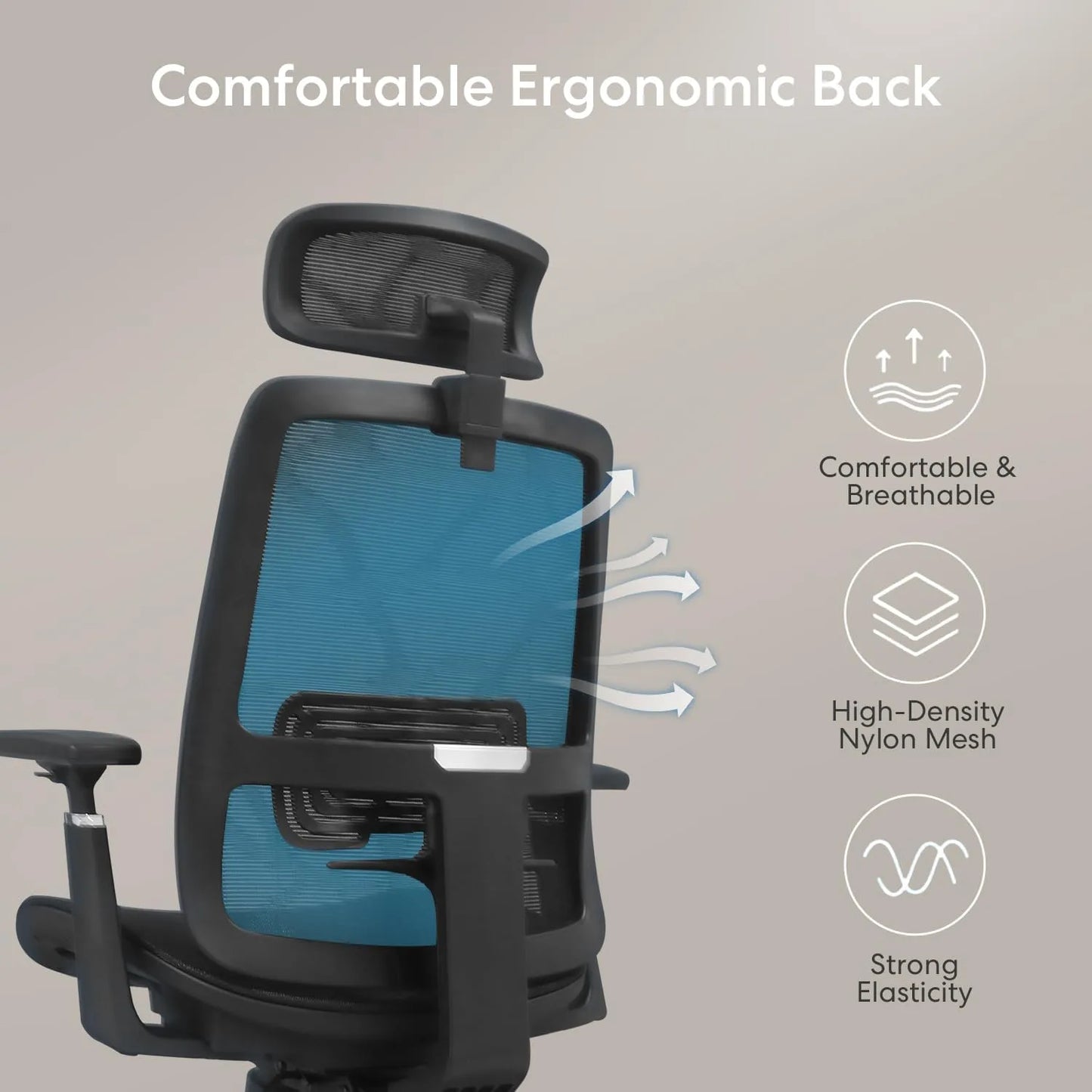 Ergonomic Mesh Office Chair - Adjustable Lumbar Support