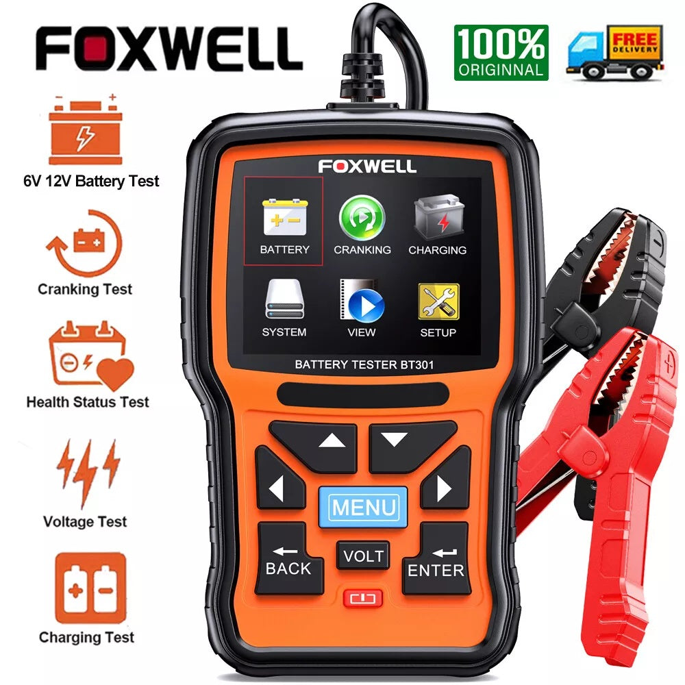 Car Battery Tester 6V 12V - FOXWELL BT301 Digital Analyzer
