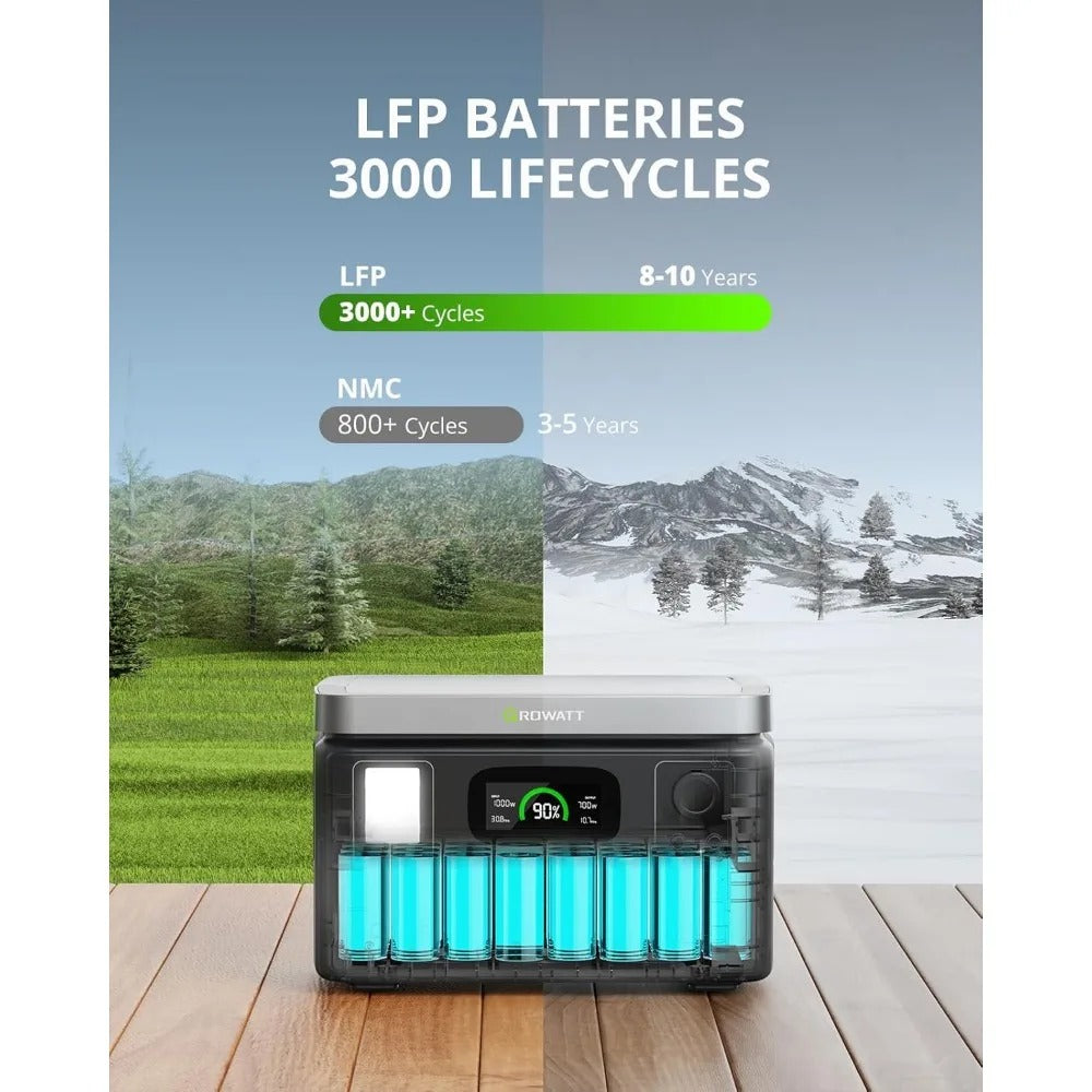 Portable Power Station 600W - Fast Charge Solar Generator
