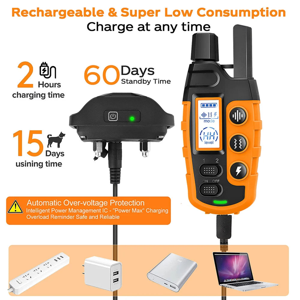 Dog Training Collar 3300Ft Remote Rechargeable Waterproof