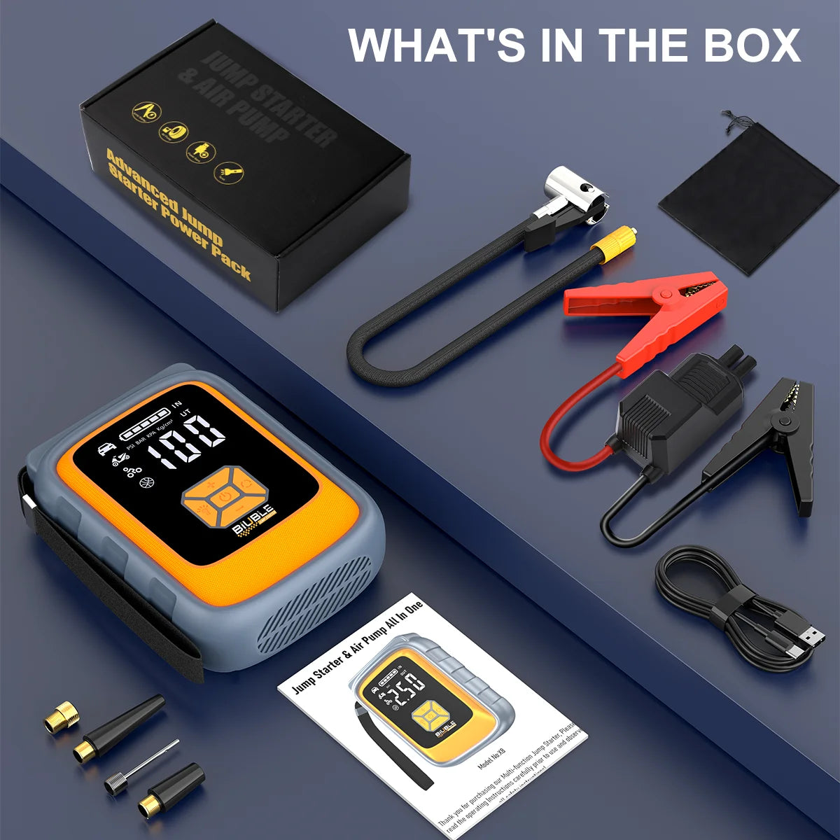 9000A Car Jump Starter 12V Portable Booster for Gas & Diesel