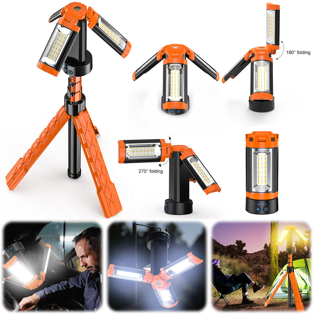 Folding Camping Light LED Rechargeable Lantern with Power Display