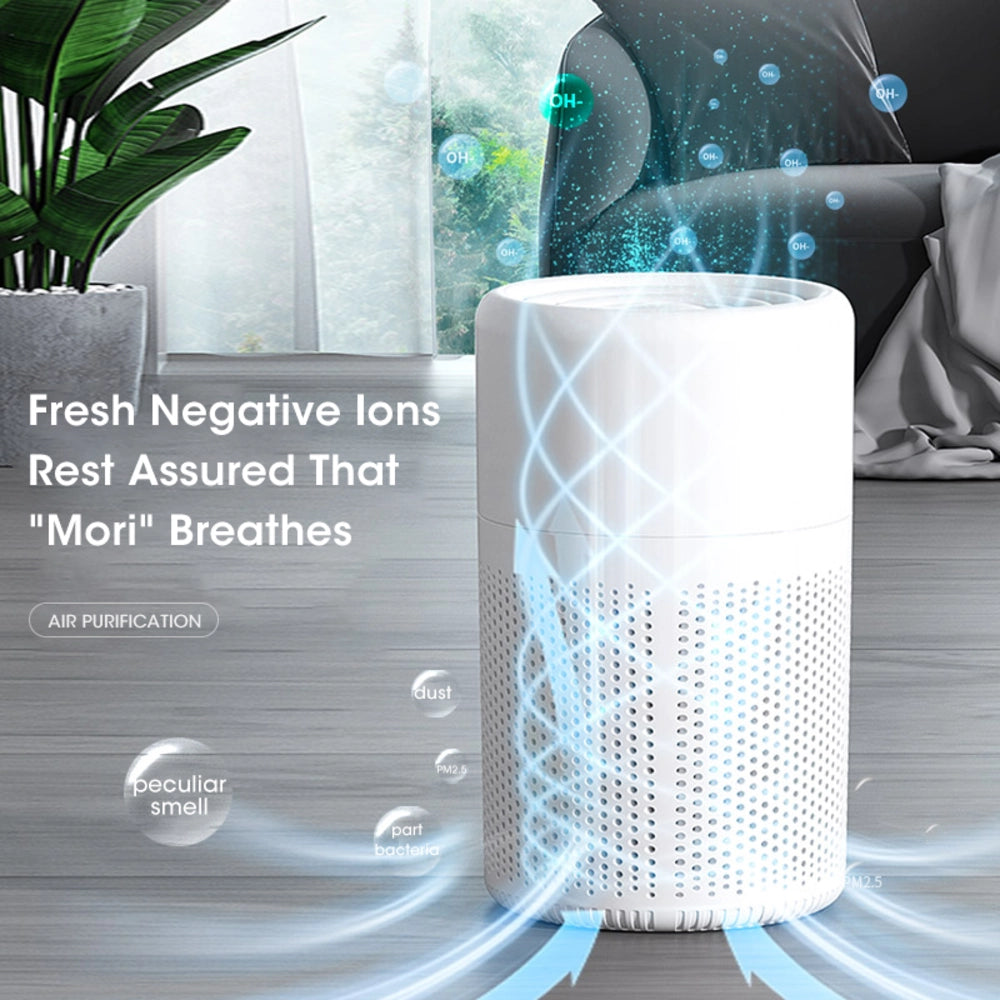 HEPA Mini Desktop Air Purifier - Portable Odor Remover