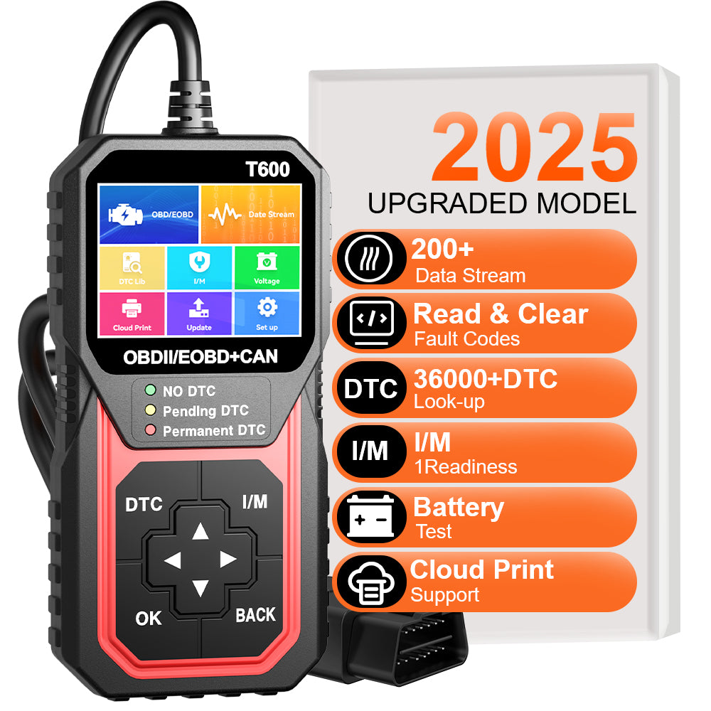 OBD2 Scanner T600: Pro Car Diagnostic & Oxygen Sensor Test