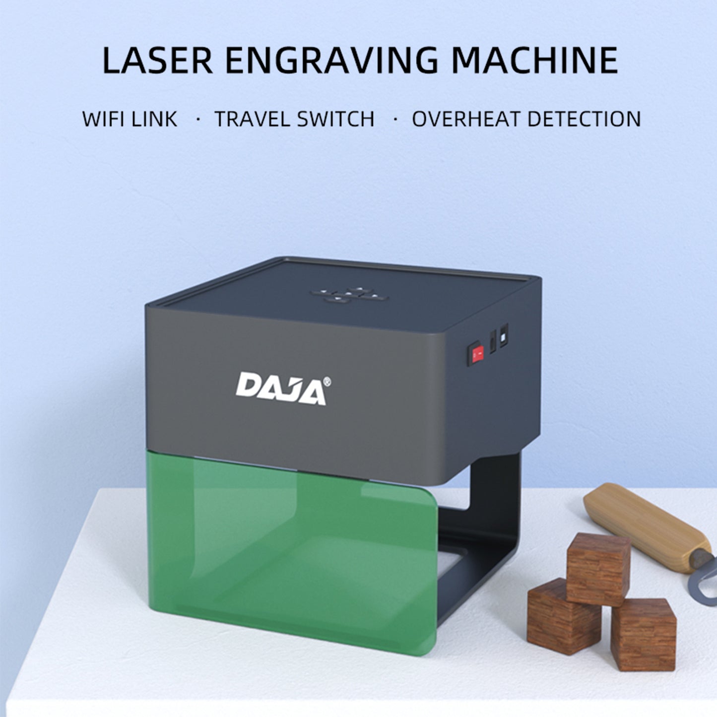 Laser Engraver Portable 80x80mm for Wood, Leather, Plastic