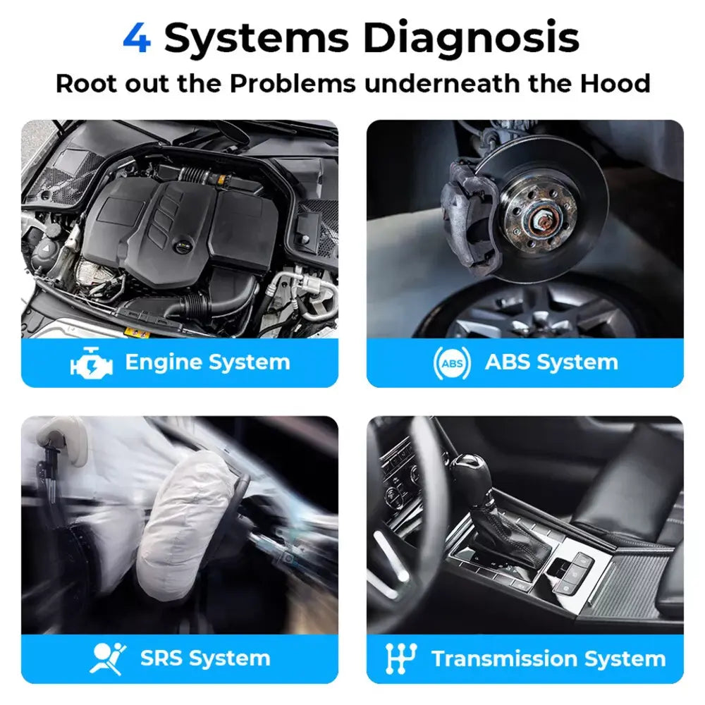 AD500 Car Scanner: Full OBD2, Engine, ABS, SRS Support