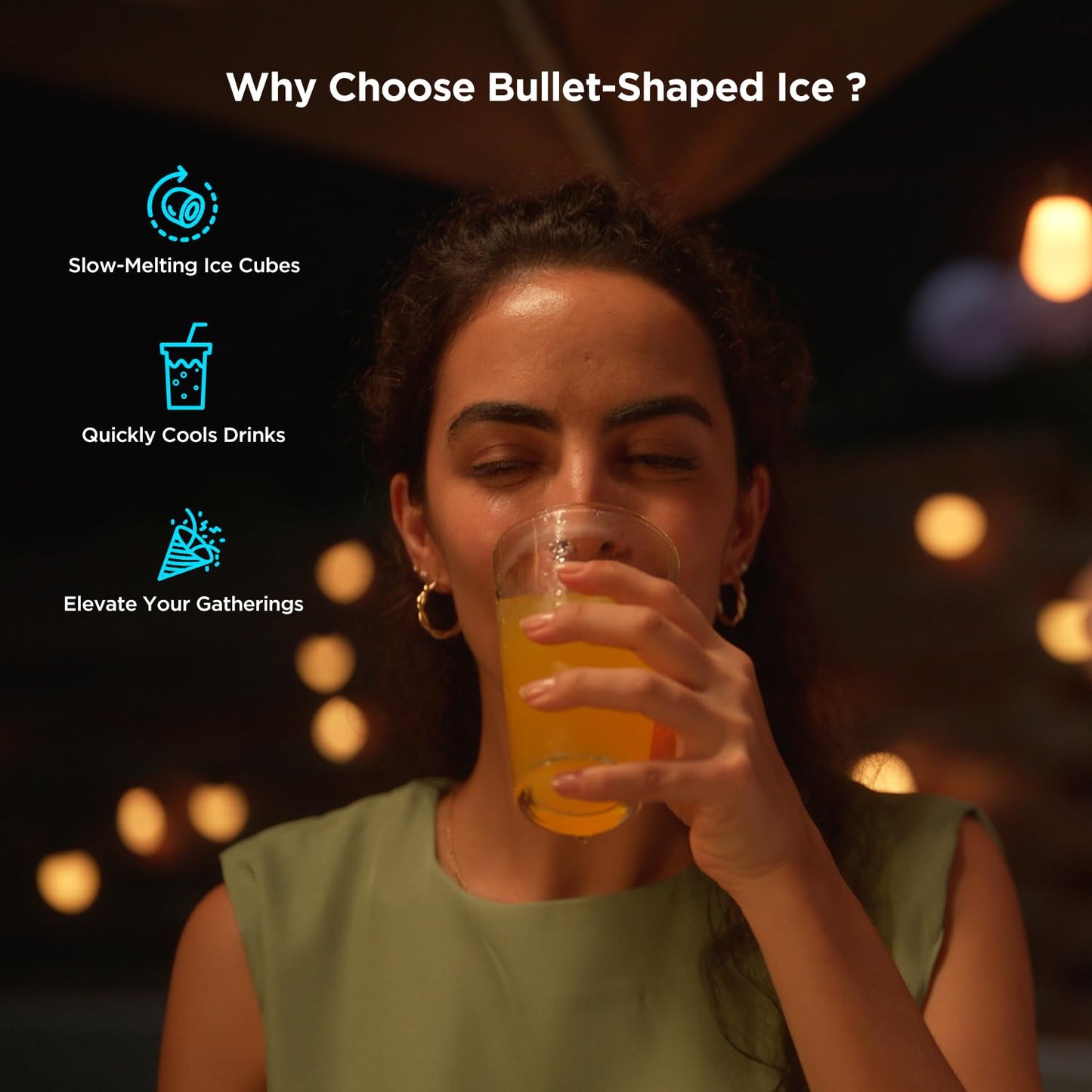 Smart Ice Maker: Voice-Controlled, 9 Cubes in 6 Mins