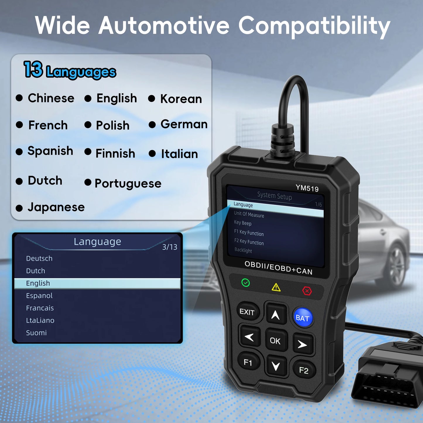 OBD2 Scanner Diagnostic Tool - Check Engine Code Reader