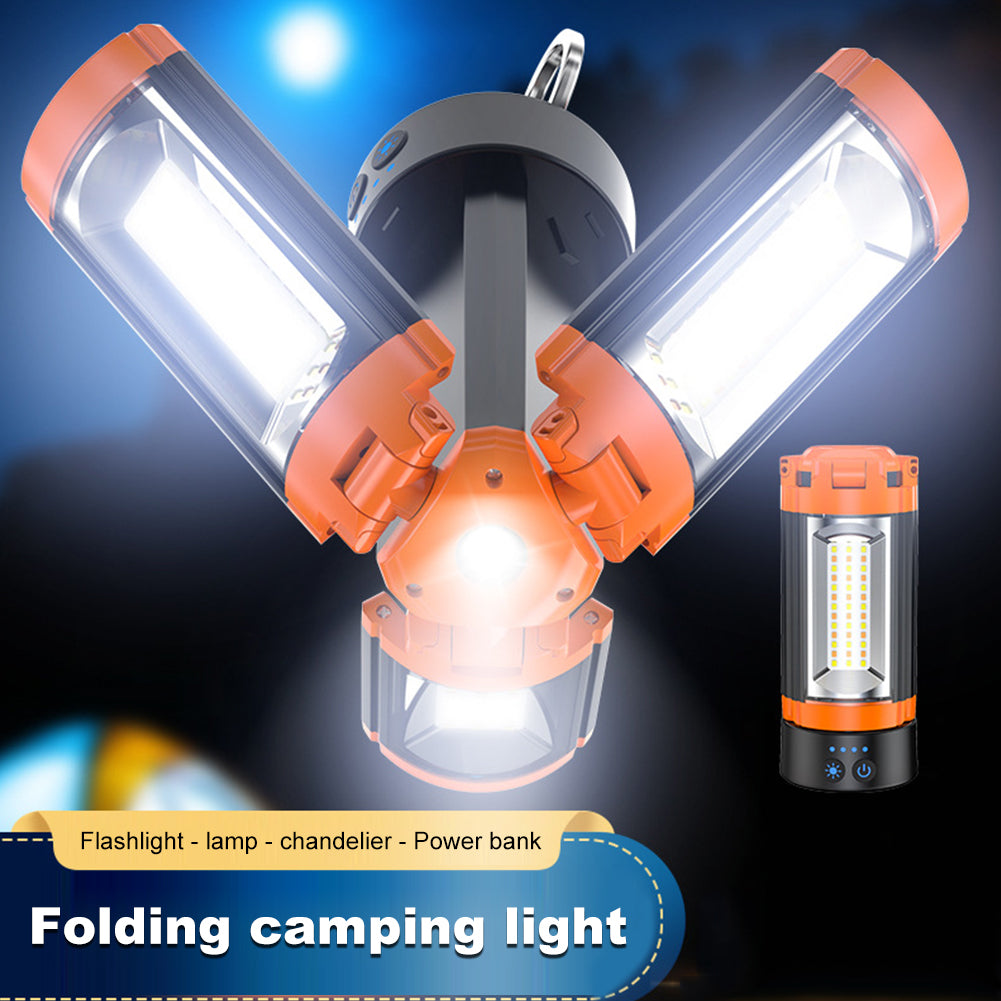 Folding Camping Light LED Rechargeable Lantern with Power Display
