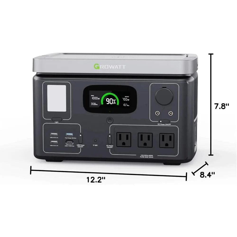 Portable Power Station 600W - Fast Charge Solar Generator