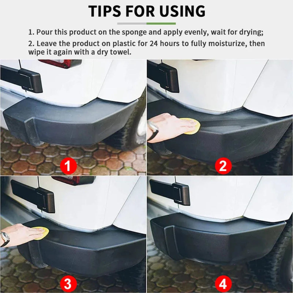 Car Plastic Restorer - Longlasting Gloss & Color Renewal