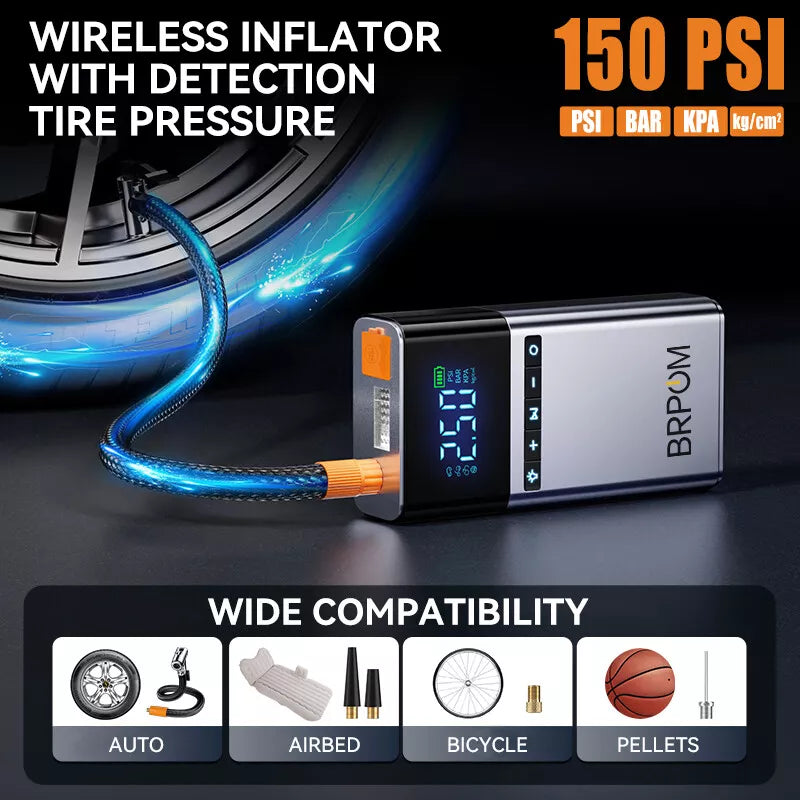 Car Jump Starter with Air Compressor and Portable Booster Charger