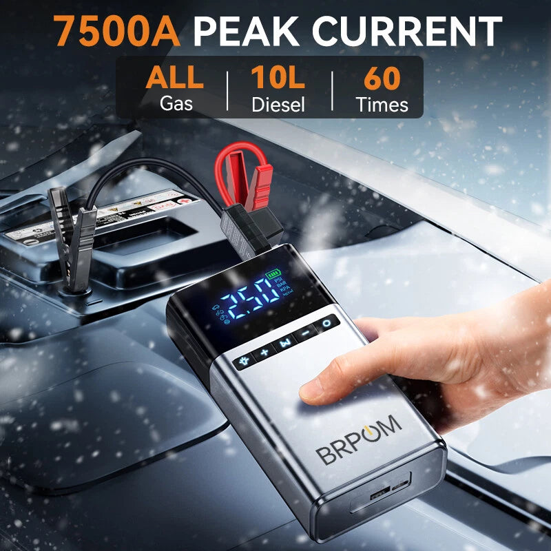 Car Jump Starter with Air Compressor and Portable Booster Charger