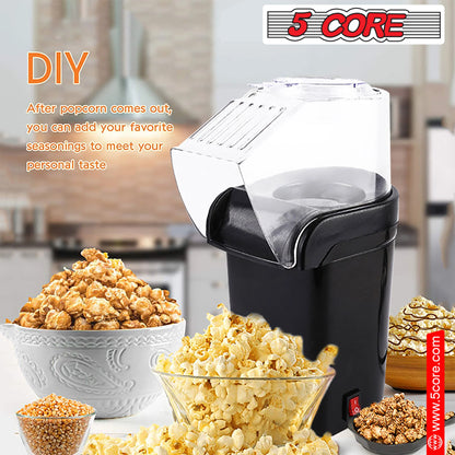 Popcorn Machine Hot Air Popper - Oil-Free, BPA-Free, 16 Cups