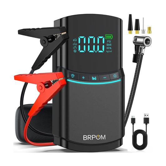 Car Jump Starter 8500A 4-in-1 Air Pump & Compressor 17800mAh