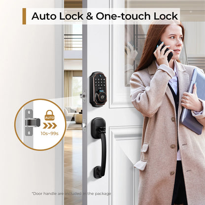 Smart WiFi Door Lock with Camera and Fingerprint Access