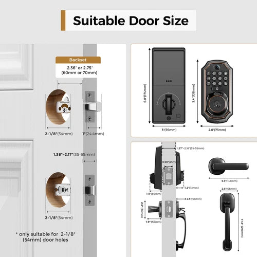 Smart WiFi Door Lock with Camera and Fingerprint Access