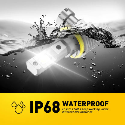 H8 H11 LED Headlight Bulb 16000LM - Super Bright 6500K