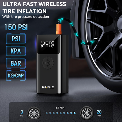 8000A Car Jump Starter & Power Bank with 150PSI Air Pump