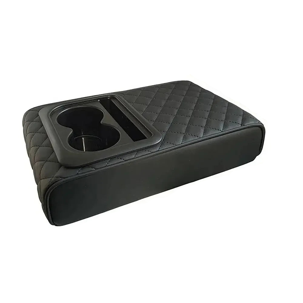Car Console Cushion - Waterproof Armrest with Cup Holder
