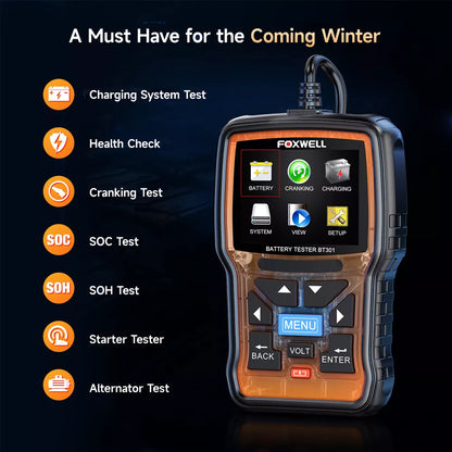 Car Battery Tester 6V 12V - FOXWELL BT301 Digital Analyzer