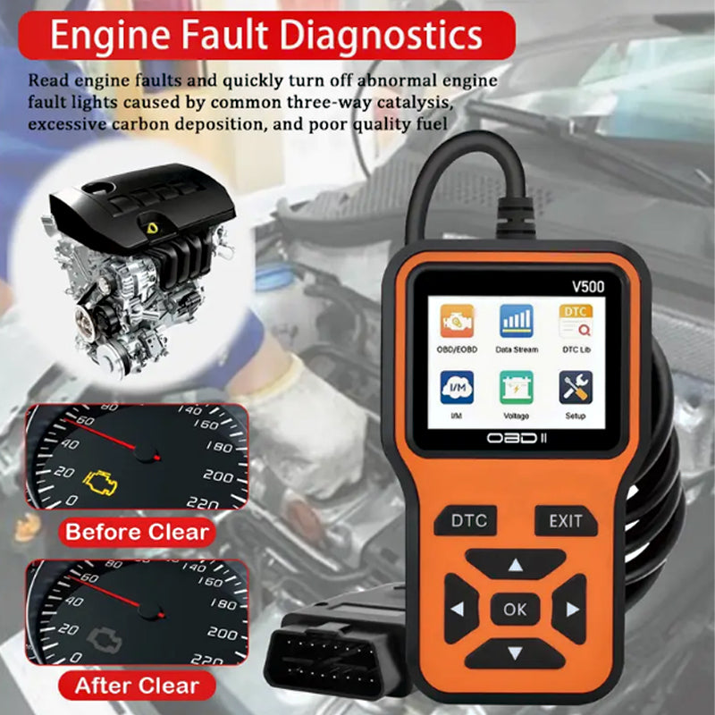 OBD2 Scanner V500 - Fast Code Reader & Voltage Check