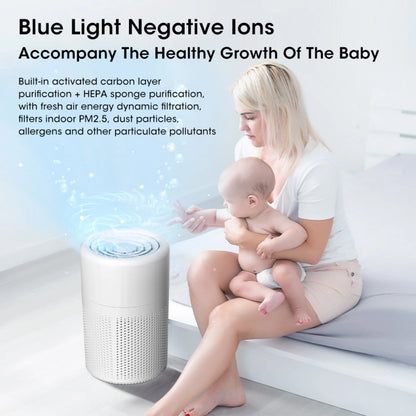 HEPA Mini Desktop Air Purifier - Portable Odor Remover
