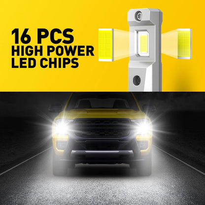 H8 H11 LED Headlight Bulb 16000LM - Super Bright 6500K