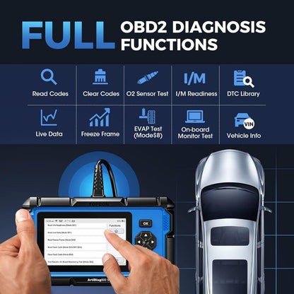 TOPDON AD600S OBD2 Scanner: 9 Resets, ABS/SRS/Engine Diagnostics