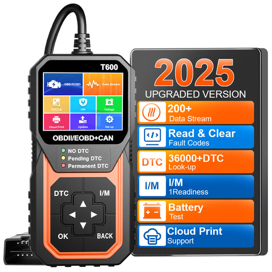 OBD2 Scanner T600: Pro Car Diagnostic & Oxygen Sensor Test