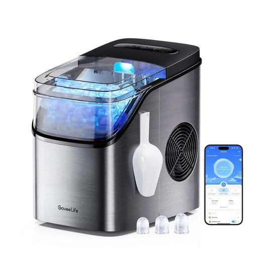Smart Ice Maker: Voice-Controlled, 9 Cubes in 6 Mins