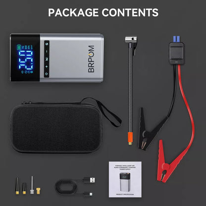 Car Jump Starter with Air Compressor and Portable Booster Charger